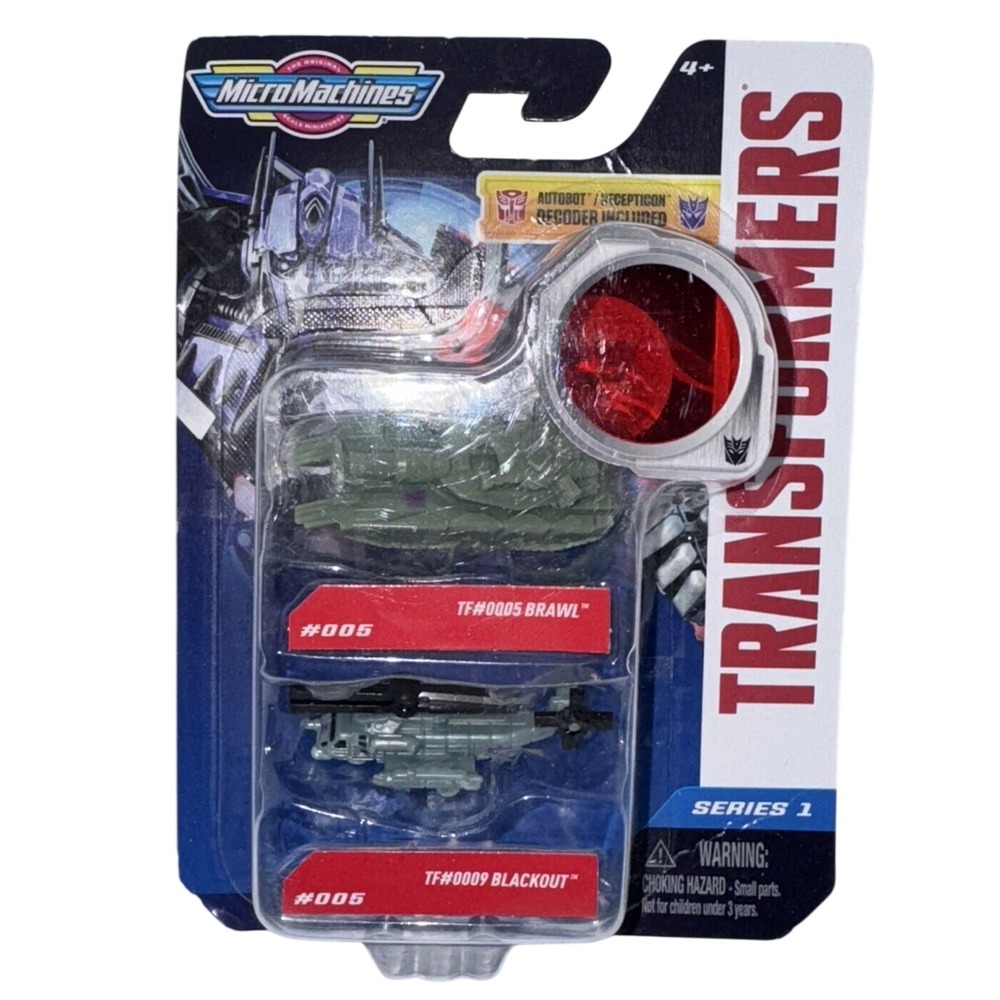 Micro Machines Transformers Series 1 Decepticon Brawl & Blackout 2-Pack New